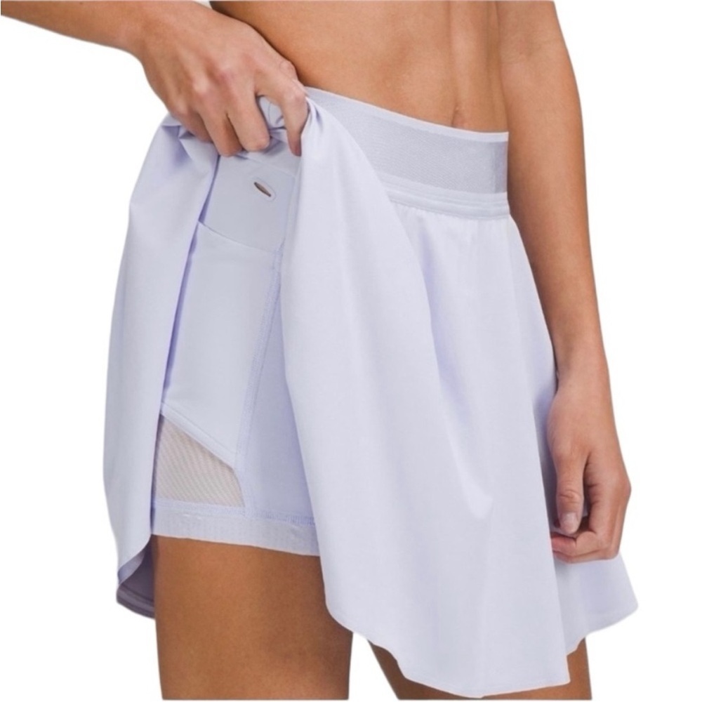 Lululemon Court Rival High Rise Skirt Lilac Smoke Purple Rare Style W8AH4T Sz 2 - Picture 5 of 13